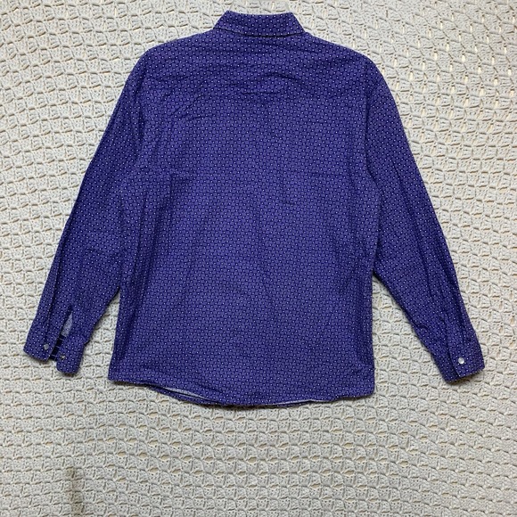 Panhandle Select Western Shirt Size XL 18 Young Long‎ sleeve Snap front Purple - Picture 5 of 9